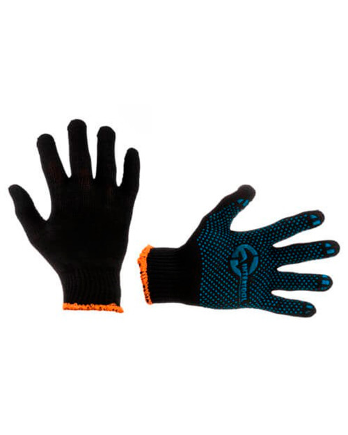 Рукавички Intertool - 70/30 з точкою 55г чорні 10