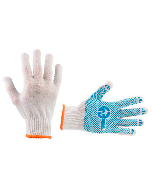 Рукавички Intertool - 70/30 з точкою 55г білі 10