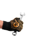 Рукавички Intertool - 60/40 з точкою 62г чорні 10