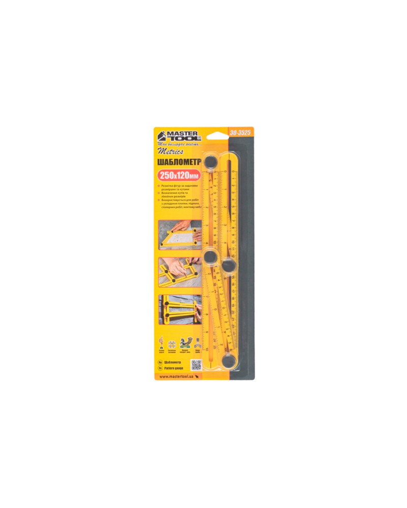 Шаблометр Mastertool - 250 x 120 мм (30-3525)