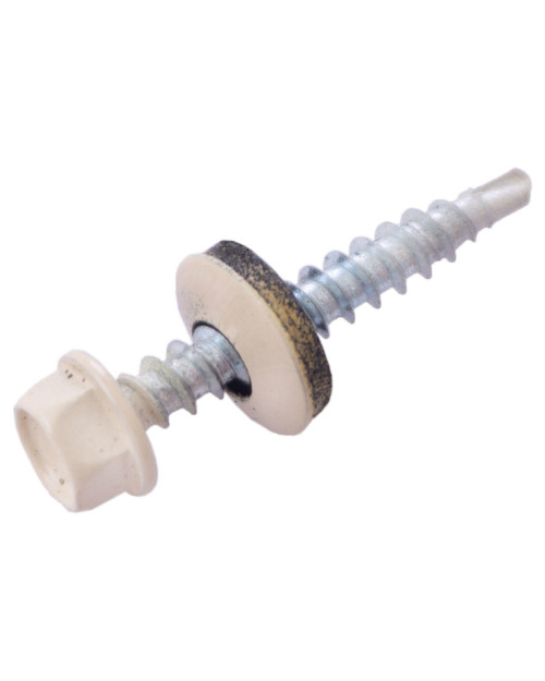 Саморіз покрівельний Apro - 4,8 x 35 мм RAL 1015 (50 шт.) (SDS48351015)
