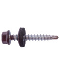 Саморіз покрівельний Apro - 4,8 x 35 мм RAL 8017 (50 шт.) (SDS48358017)