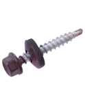 Саморіз покрівельний Apro - 4,8 x 35 мм RAL 8017 (50 шт.) (SDS48358017)
