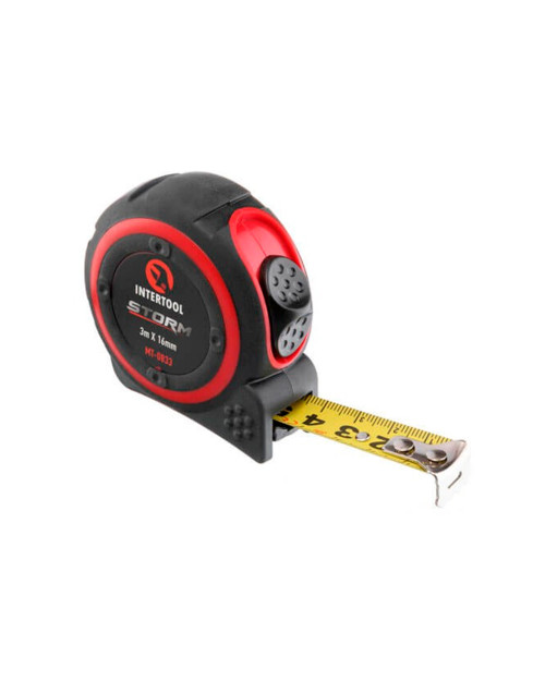 Рулетка Intertool - 3 м x 16 мм Storm (MT-0833)