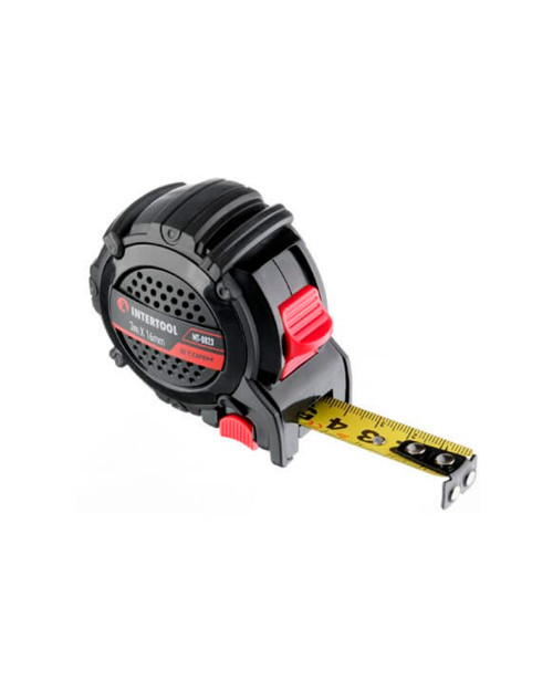 Рулетка Intertool - 3 м x 16 мм Storm магніт (MT-0823)