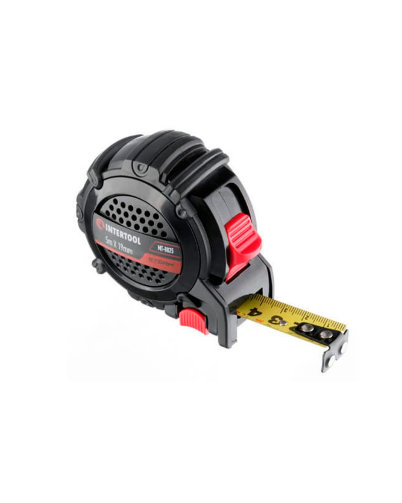 Рулетка Intertool - 5 м x 19 мм Storm магніт (MT-0825)