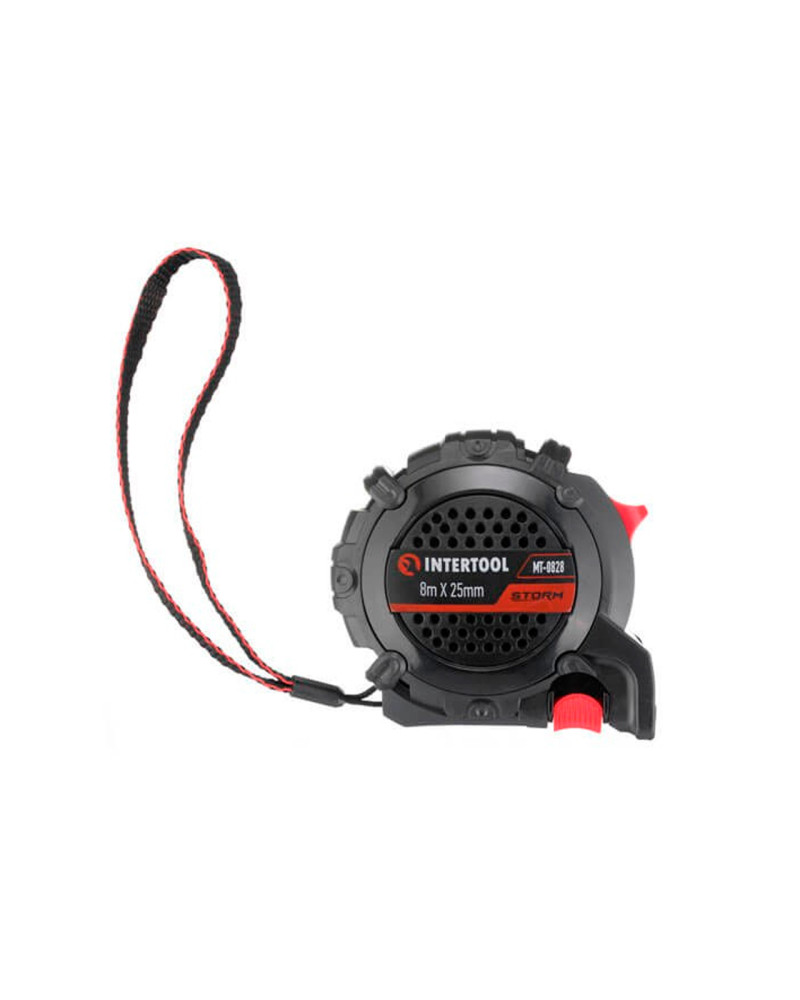 Рулетка Intertool - 8 м x 25 мм Storm магніт (MT-0828)