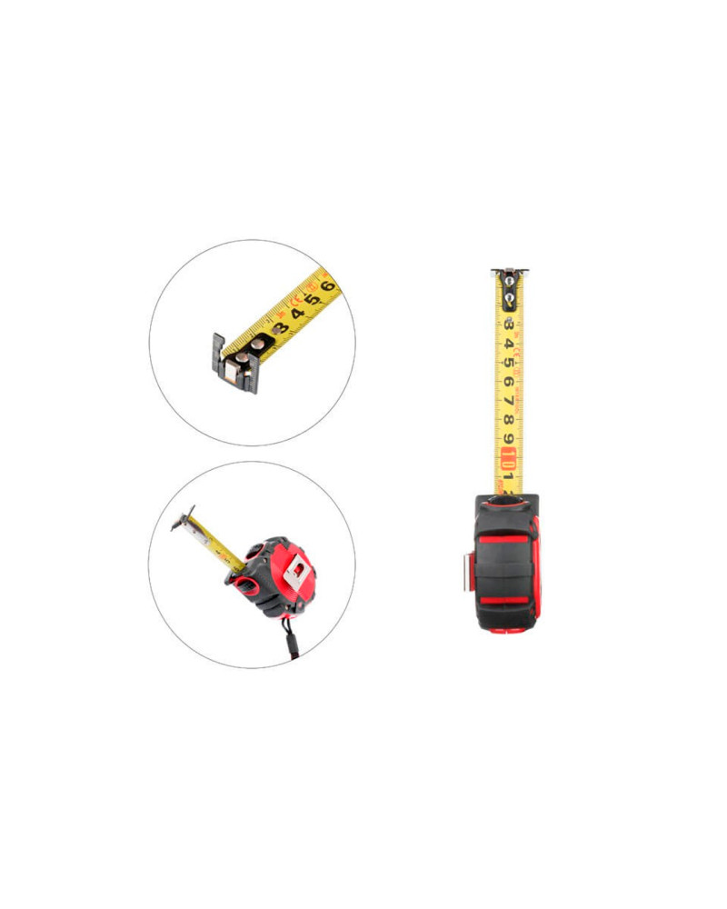 Рулетка Intertool - 3 м x 16 мм Storm магнтіт автостоп (MT-0843)