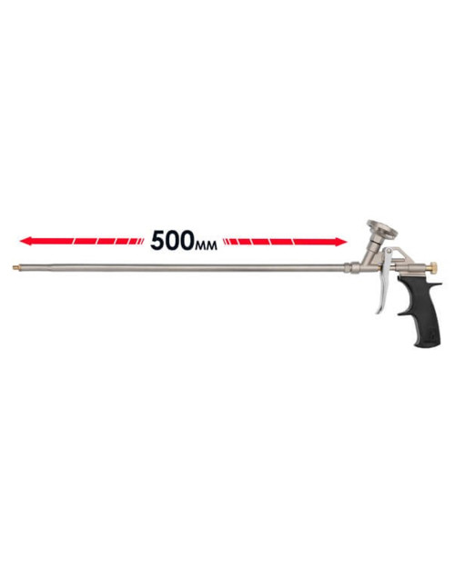 Пістолет для піни Intertool - 630мм нікель (PT-0650)
