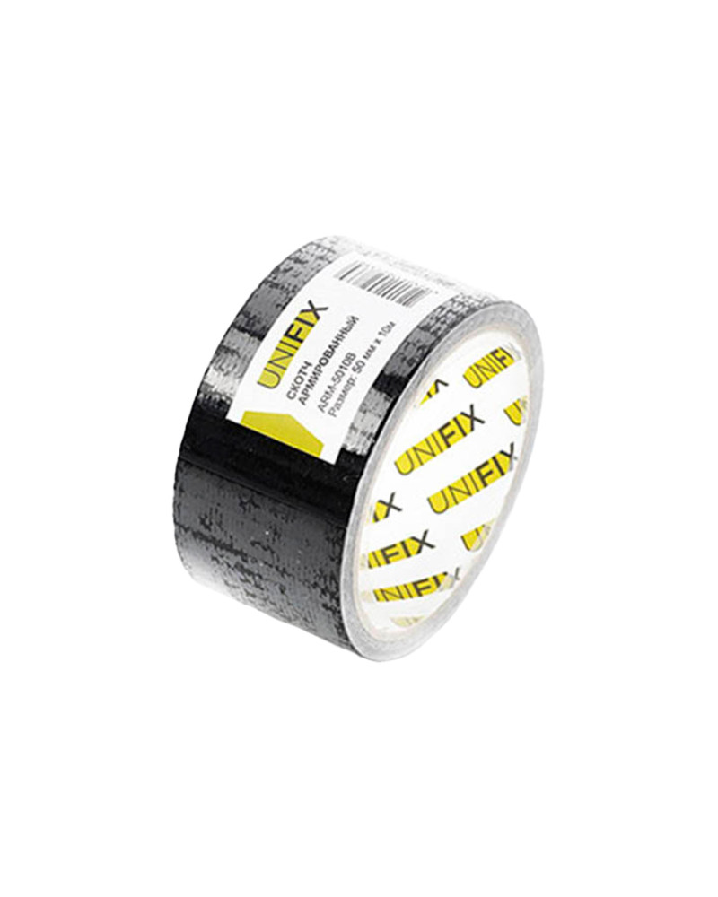 Стрічка армована Unifix - 50 мм x 10 м Чорна (ARM-5010B)
