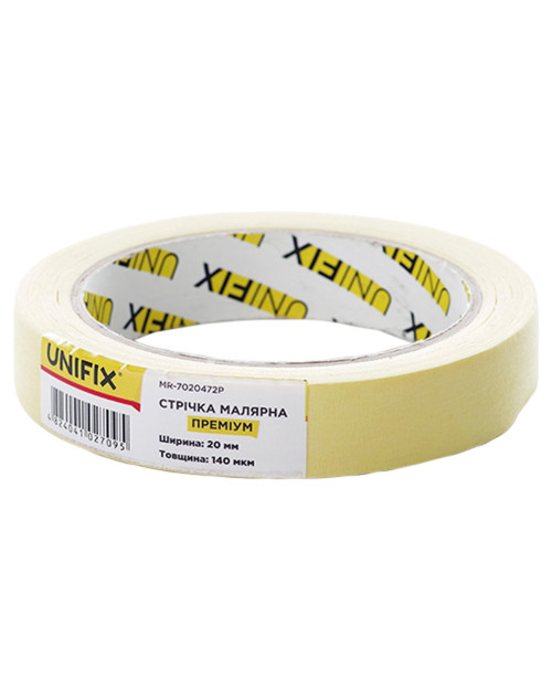 Стрічка малярська Unifix - 20 мм x 40 м преміум (MR-7020472P)