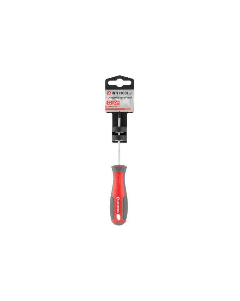 Викрутка Intertool - PH0 x 75 мм Pro (VT-3313)