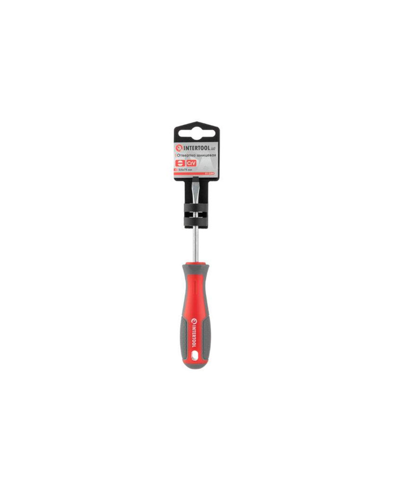 Викрутка Intertool - SL5 x 75 мм Pro (VT-3304)
