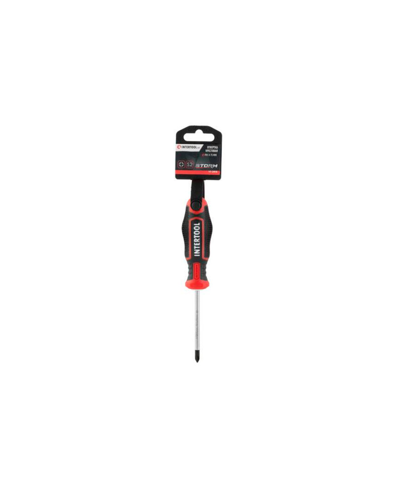 Викрутка Intertool - PH1 x 75 мм Storm (VT-3415)