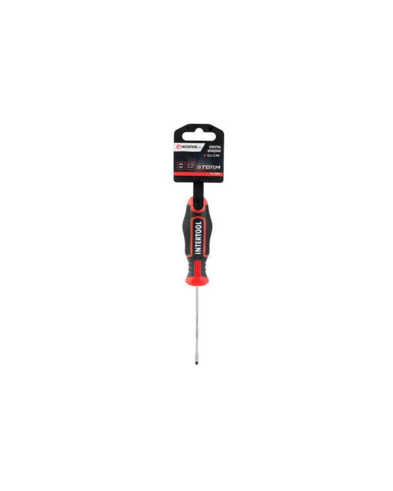 Викрутка Intertool - SL3 x 75 мм Storm (VT-3401)
