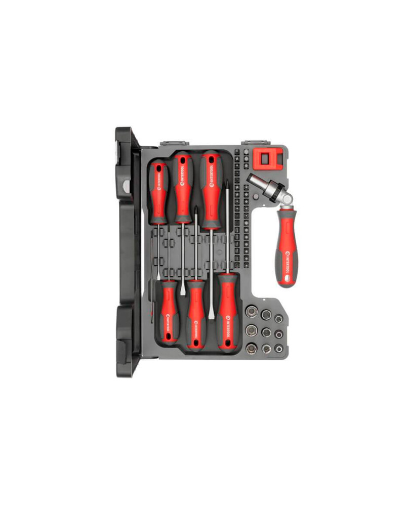 Набір викруток Intertool - з насадками Pro 51 од. (VT-3352)