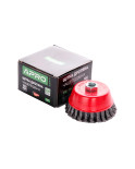 Щітка торцева Apro - 100 мм x М14 плетені (830441)