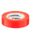 Стрічка ізоляційна Intertool - 10 м x 17 x 0,15 мм червона (IT-0030)