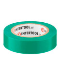 Стрічка ізоляційна Intertool - 10 м x 17 x 0,15 мм зелена (IT-0031)
