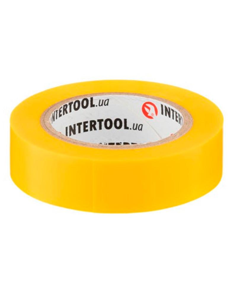 Стрічка ізоляційна Intertool - 10 м x 17 x 0,15 мм жовта (IT-0032)