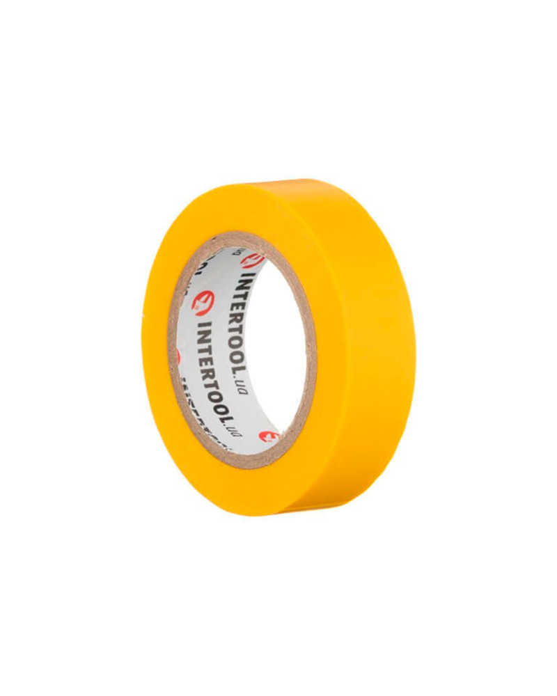 Стрічка ізоляційна Intertool - 10 м x 17 x 0,15 мм жовта (IT-0032)