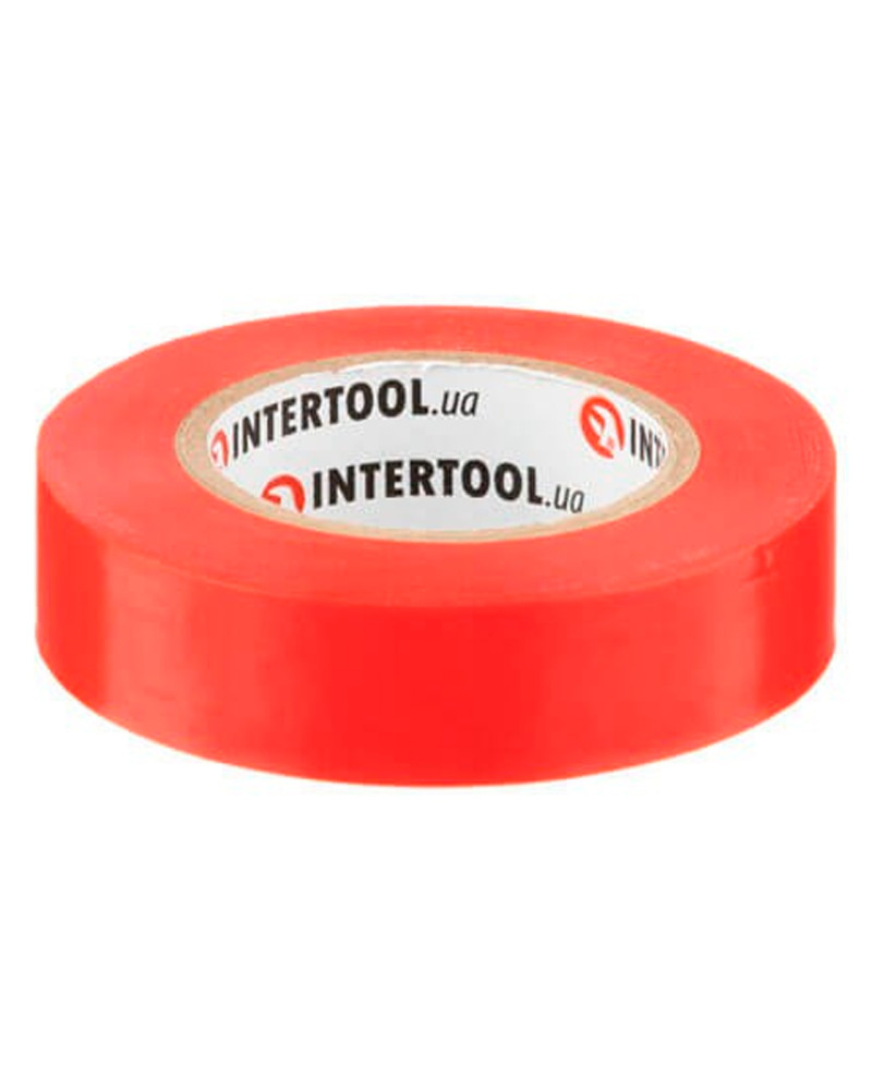 Стрічка ізоляційна Intertool - 15 м x 17 x 0,15 мм червона (IT-0040)