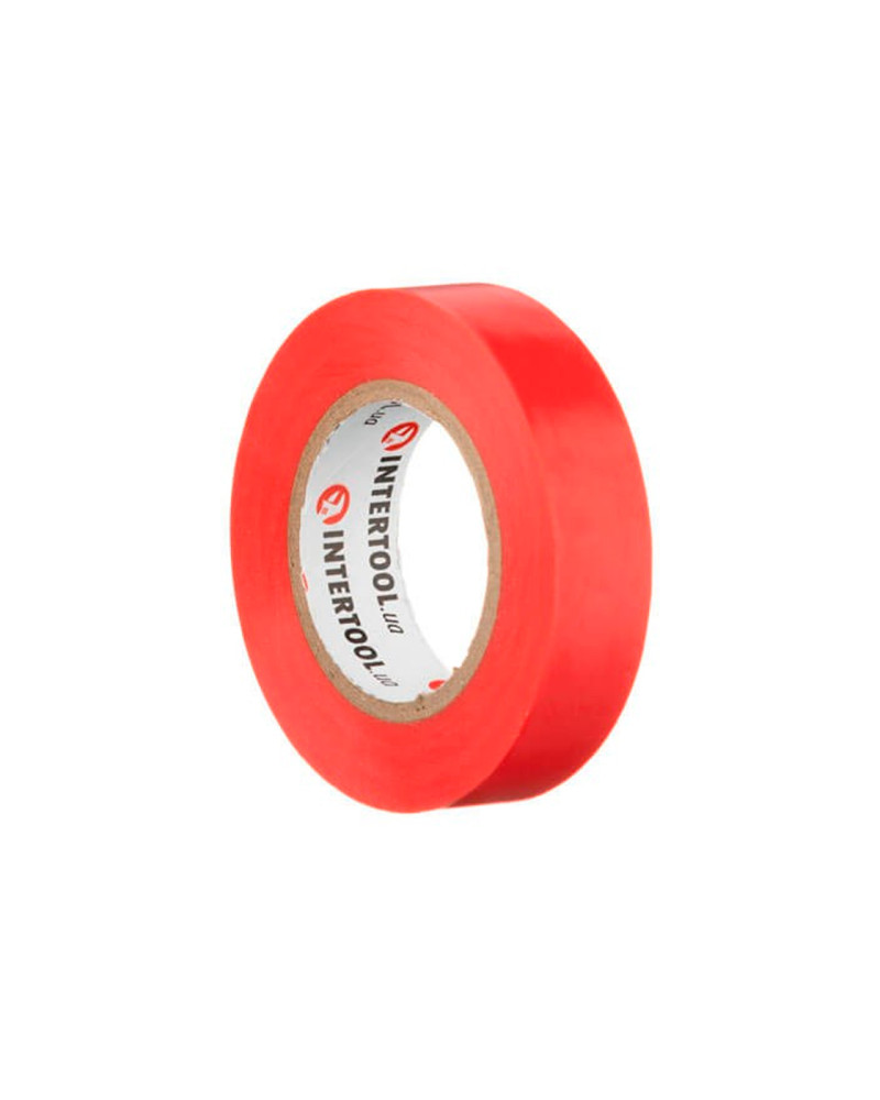 Стрічка ізоляційна Intertool - 15 м x 17 x 0,15 мм червона (IT-0040)