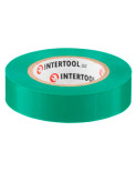 Стрічка ізоляційна Intertool - 15 м x 17 x 0,15 мм зелена (IT-0041)