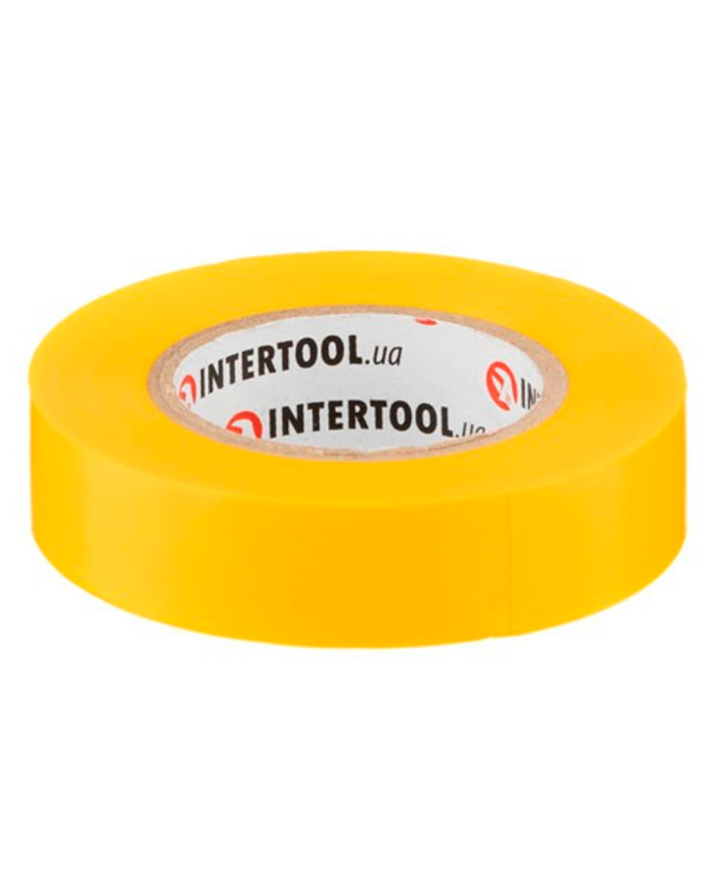Стрічка ізоляційна Intertool - 15 м x 17 x 0,15 мм жовта (IT-0042)