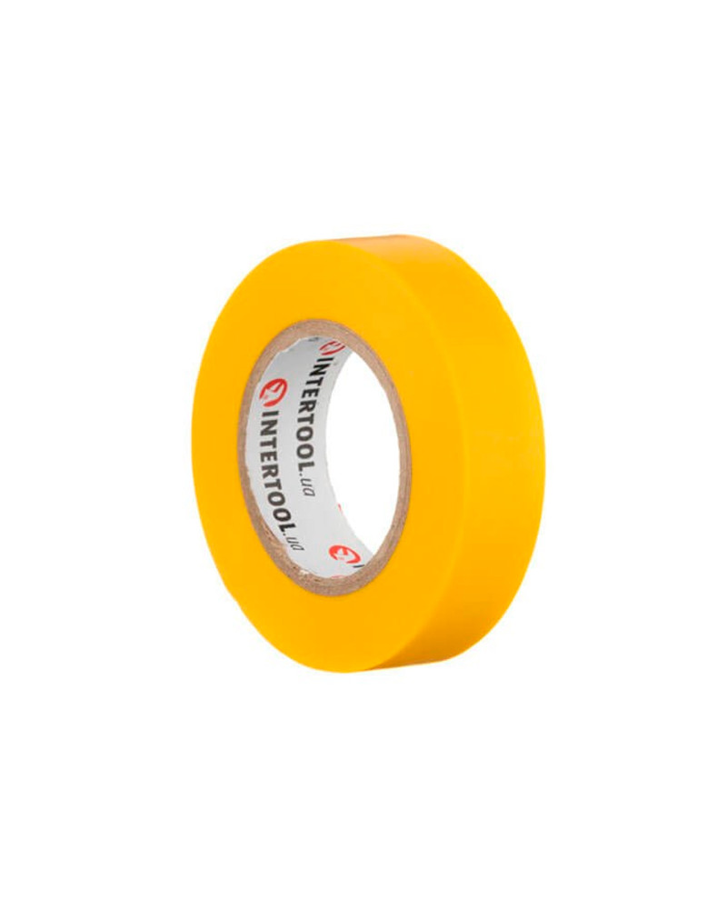 Стрічка ізоляційна Intertool - 15 м x 17 x 0,15 мм жовта (IT-0042)