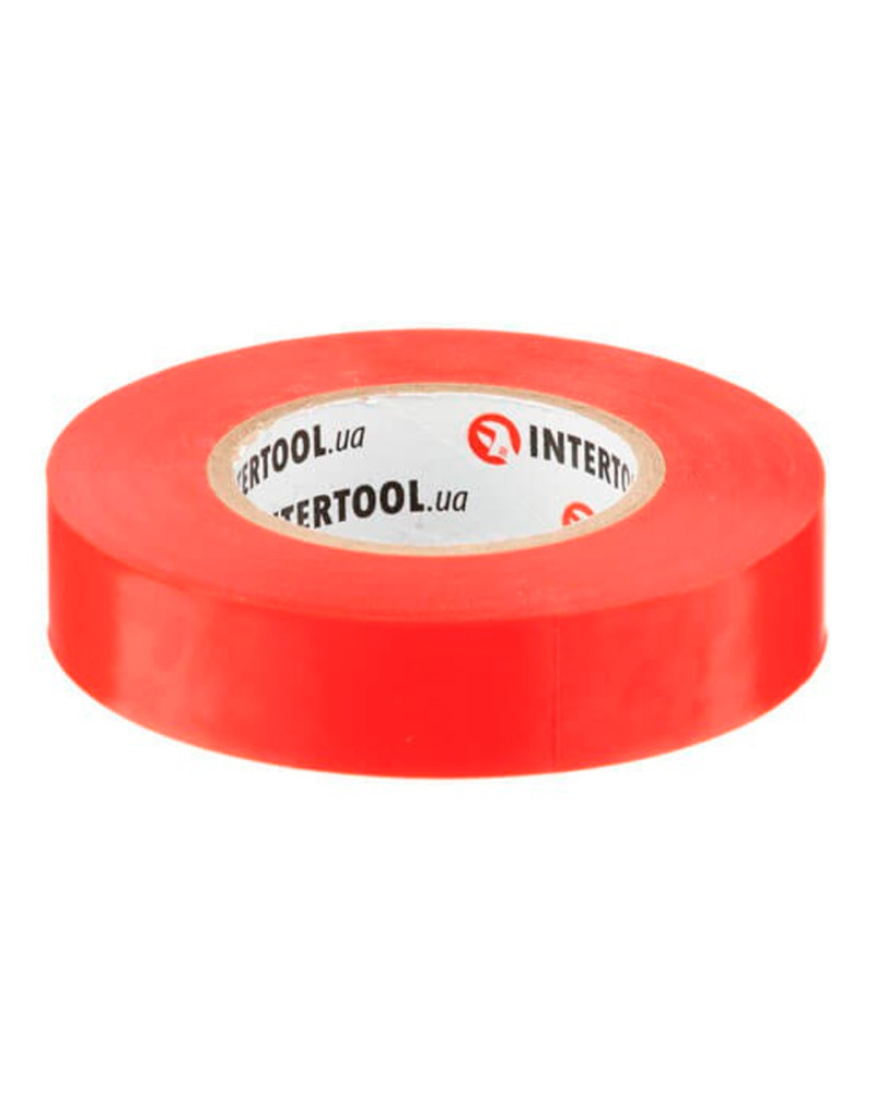 Стрічка ізоляційна Intertool - 20 м x 17 x 0,15 мм червона (IT-0050)