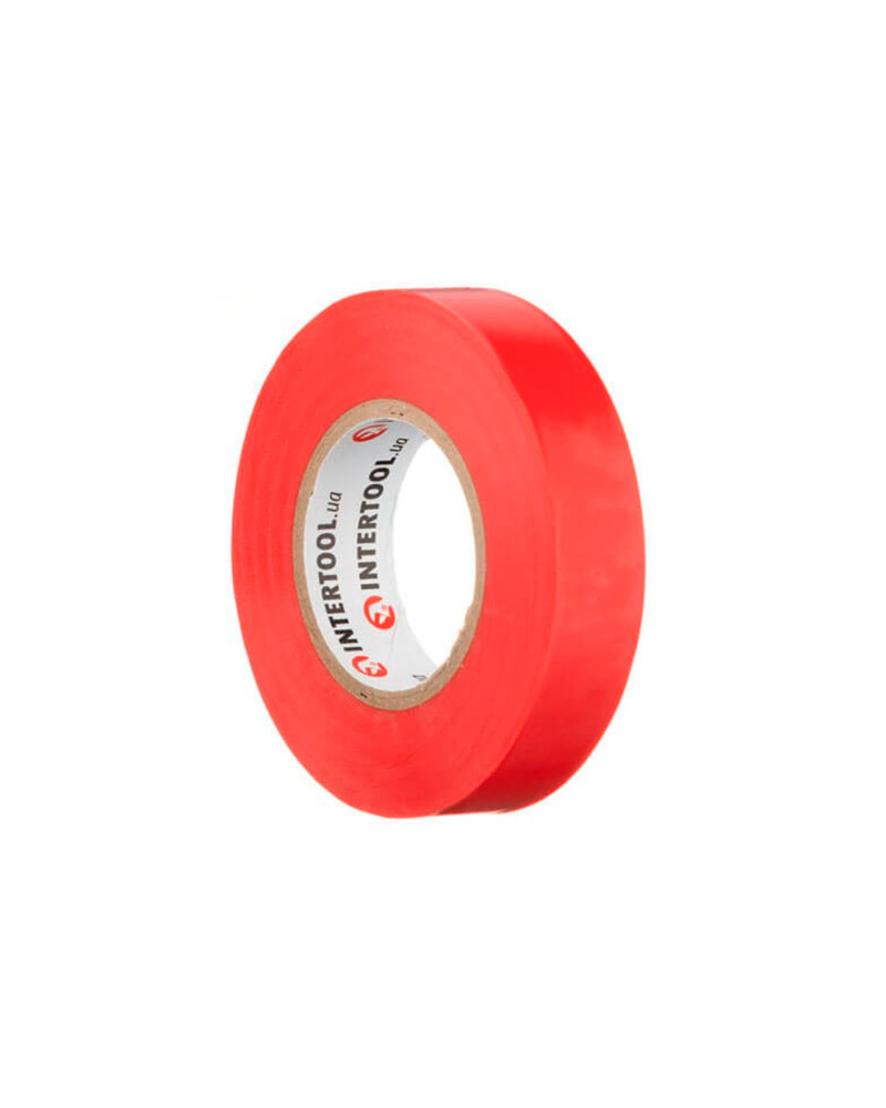 Стрічка ізоляційна Intertool - 20 м x 17 x 0,15 мм червона (IT-0050)