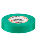 Стрічка ізоляційна Intertool - 20 м x 17 x 0,15 мм зелена (IT-0051)