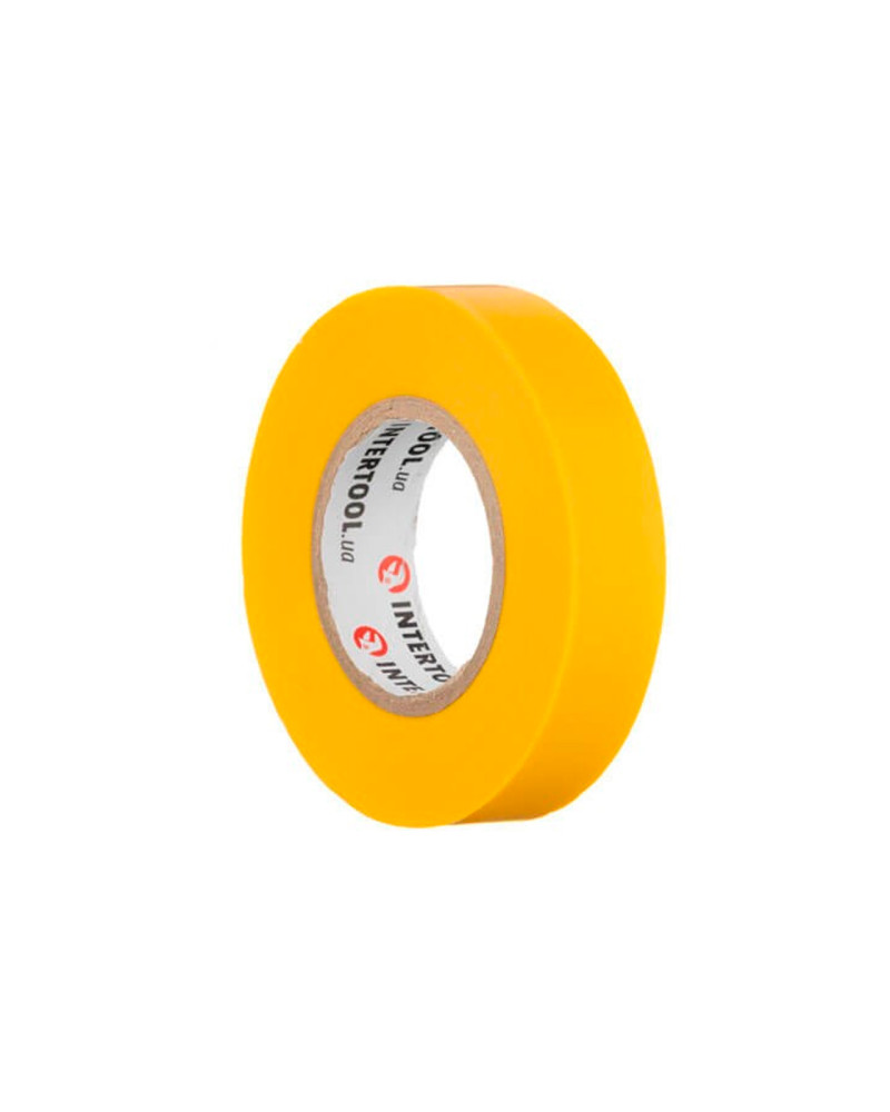 Стрічка ізоляційна Intertool - 20 м x 17 x 0,15 мм жовта (IT-0052)