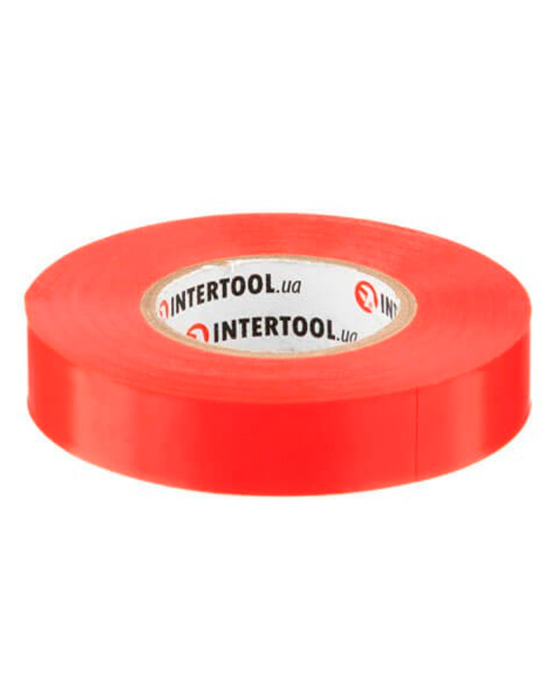 Стрічка ізоляційна Intertool - 25 м x 17 x 0,15 мм червона (IT-0060)