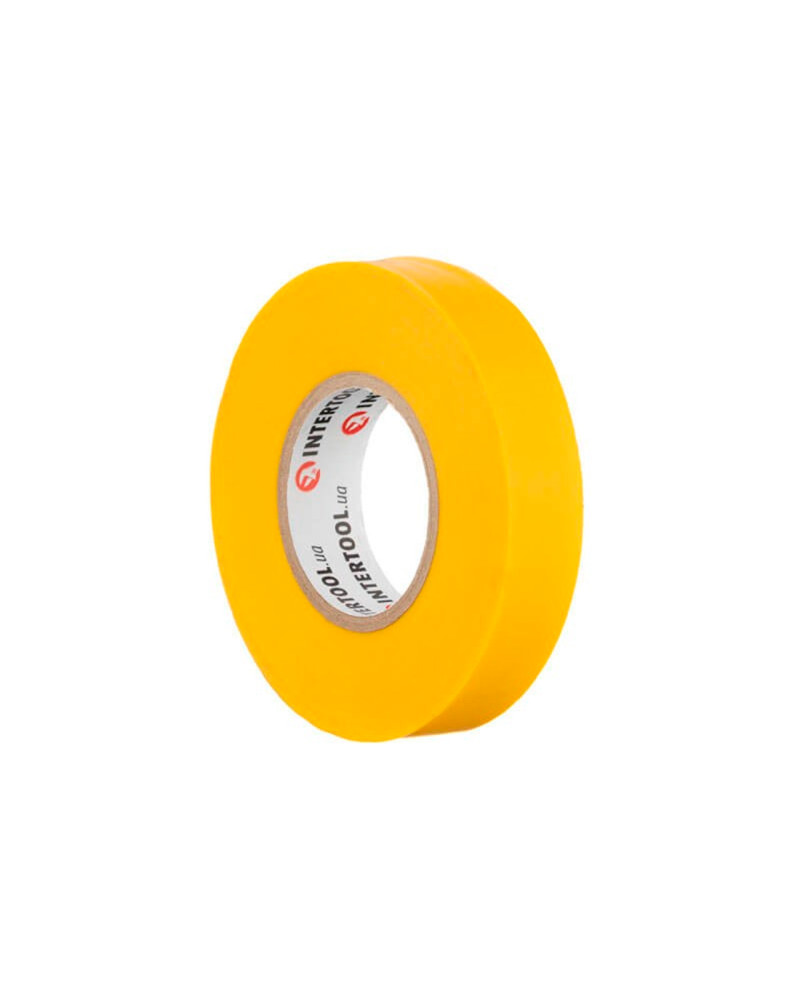 Стрічка ізоляційна Intertool - 25 м x 17 x 0,15 мм жовта (IT-0062)
