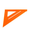 Кутник теслі Mastertool - 180 мм пластиковий (30-3516)