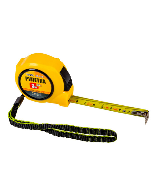 Рулетка Mastertool - 3 м x 16 мм автостоп (68-0316)