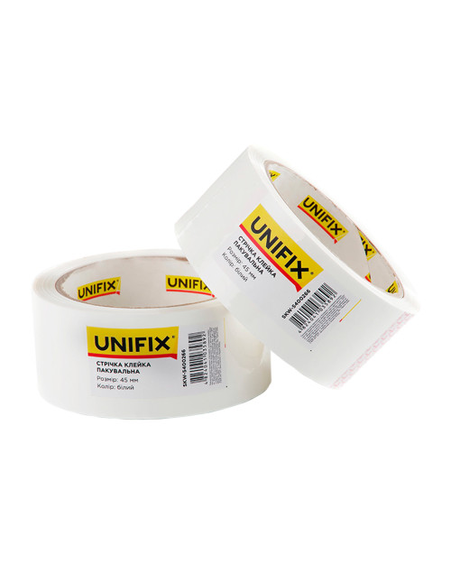 Скотч Unifix - 45 мм x 80 м x 40 мкм білий (SKW-5400266)