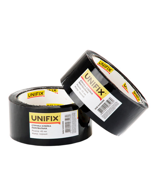 Скотч Unifix - 45 мм x 80 м x 40 мкм чорний (SKB-5400266)