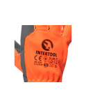 Рукавичка Intertool - комбінована козяча шкіра флуоресцентна помаранчева 10 