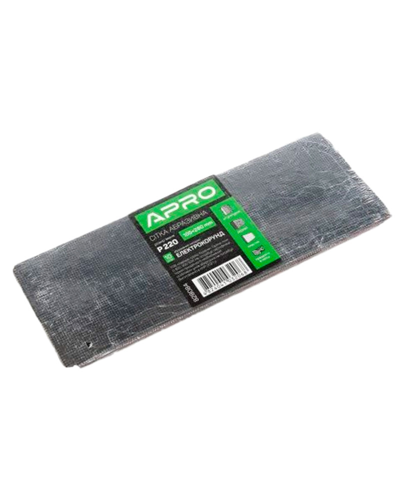 Сітка абразивна Apro - 105 x 280 мм x Р220 (10 шт.) (828084)