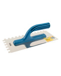 Гладилка нержавіюча Mastertool - 270 x 125 мм, зуб 10 x 10 мм (08-2127)