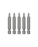 Біта Intertool - PZ1 x 50 мм Storm (5 шт.) (VT-0203)