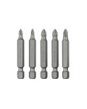 Набір біт Intertool - PH1 x PH2 x PZ1 x PZ2 x 50 мм Storm (5 шт.) (VT-0205)