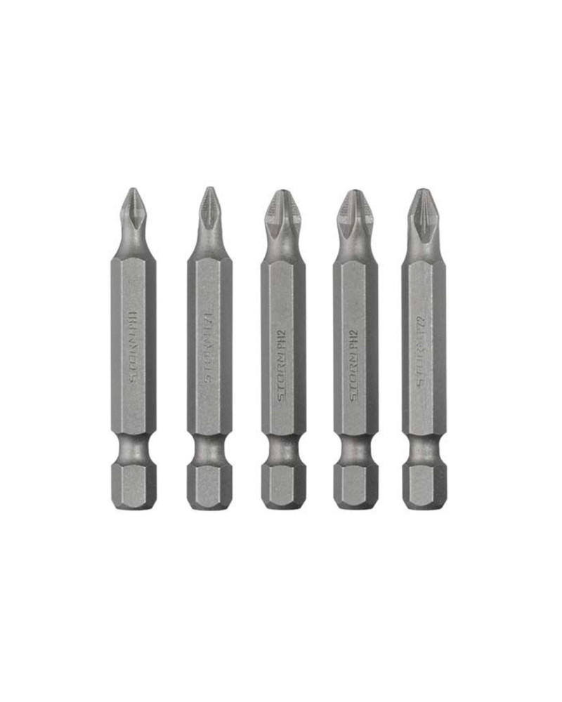 Набір біт Intertool - PH1 x PH2 x PZ1 x PZ2 x 50 мм Storm (5 шт.) (VT-0205)