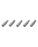 Набір біт Intertool - PH1 x PH2 x PZ1 x PZ2 x 25 мм Storm (5 шт.) (VT-0210)