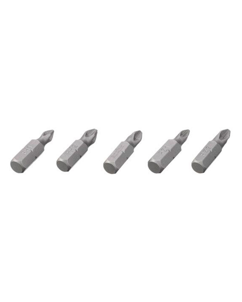 Набір біт Intertool - PH1 x PH2 x PZ1 x PZ2 x 25 мм Storm (5 шт.) (VT-0210)