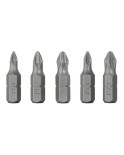 Набір біт Intertool - PH1 x PH2 x PZ1 x PZ2 x 25 мм Storm (5 шт.) (VT-0210)
