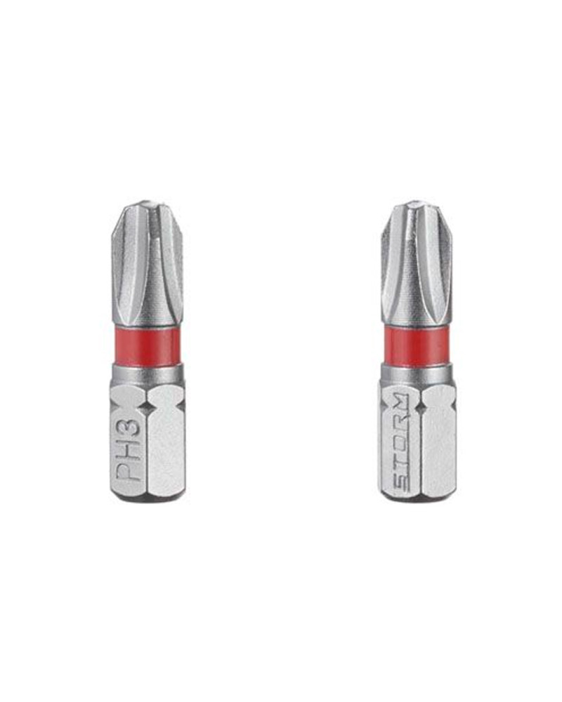 Біта Intertool - PH3 x 25 мм Storm (2 шт.) (VT-0219)
